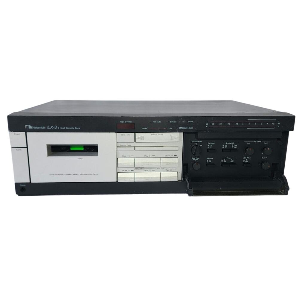 Nakamichi LX-3 2 Head cassette deck For Parts - Read